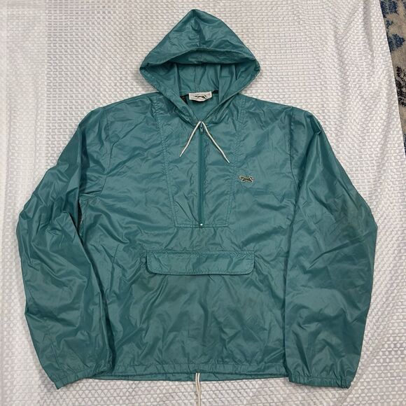 Vtg JC Penny The Fox Pullover Anorak Windbreaker/ Rain Jacket Packable Men M - Picture 1 of 9